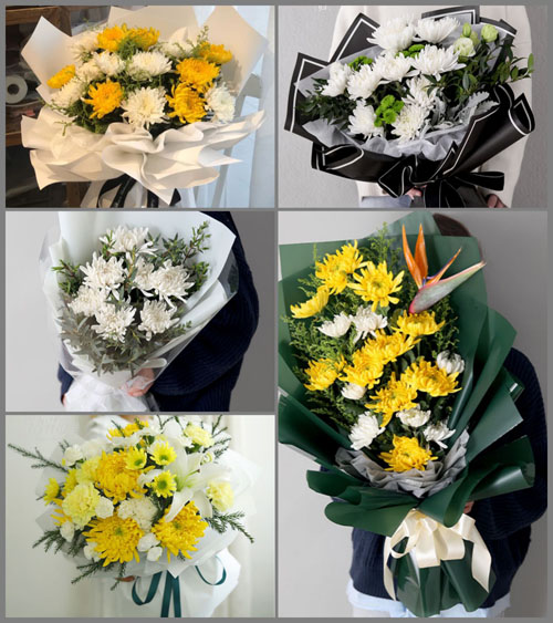 上海嘉定区菊园新区青冈村白事花束代送